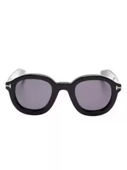 Солнцезащитные очки Raffa в круглой оправе TOM FORD Eyewear, черный