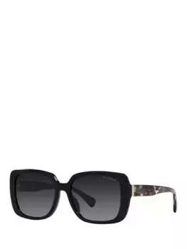 Солнцезащитные очки Ralph Lauren Ralph RA5298U Women's Polarised Rectangular, цвет shiny black/havana