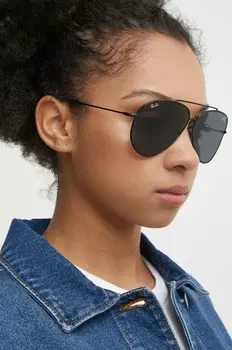 Солнцезащитные очки Ray-Ban 0RBR0101S, черный