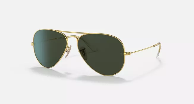 Солнцезащитные очки Ray-Ban AVIATOR | AVIATION COLLECTION, зеленый классический