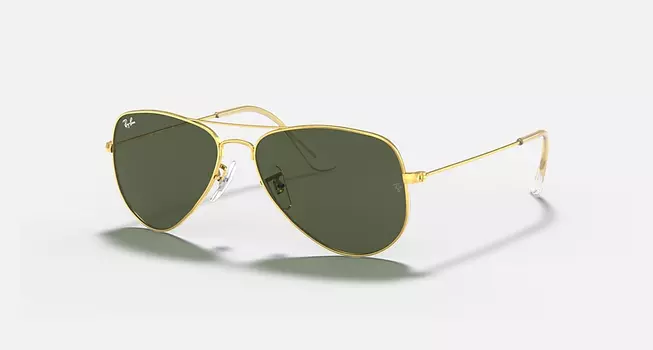 Солнцезащитные очки Ray-Ban AVIATOR EXTRA SMALL, кристально-зеленый