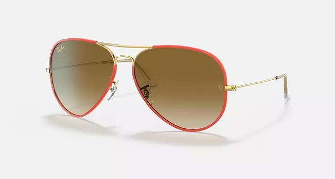 Солнцезащитные очки Ray-Ban AVIATOR FULL COLOR LEGEND, светло-коричневый градиент