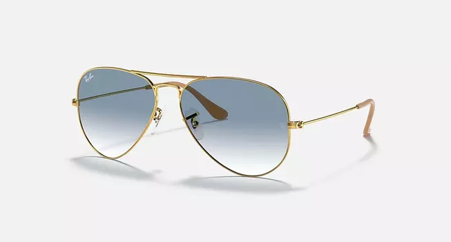 Солнцезащитные очки Ray-Ban AVIATOR GRADIENT, светло-голубой