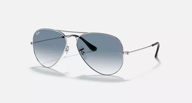 Солнцезащитные очки Ray-Ban AVIATOR GRADIENT, светло-синий градиент