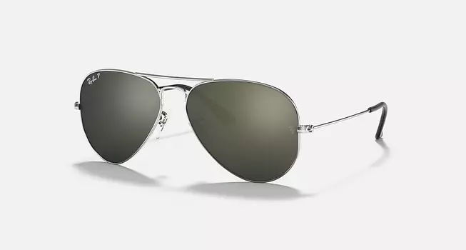 Солнцезащитные очки Ray-Ban AVIATOR MIRROR, серый