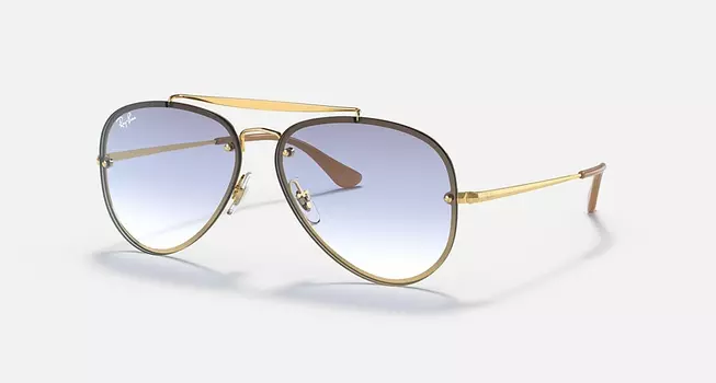 Солнцезащитные очки Ray-Ban BLAZE AVIATOR, светло-синий градиент