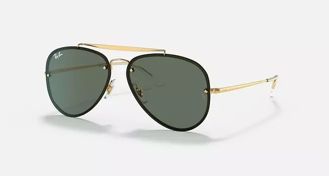 Солнцезащитные очки Ray-Ban BLAZE AVIATOR, темно-зеленый