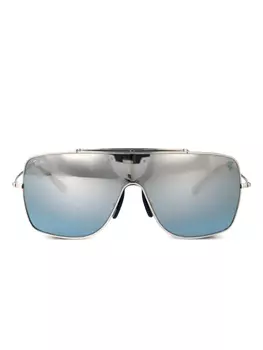 Солнцезащитные очки Ray-Ban большого размера, серебряный