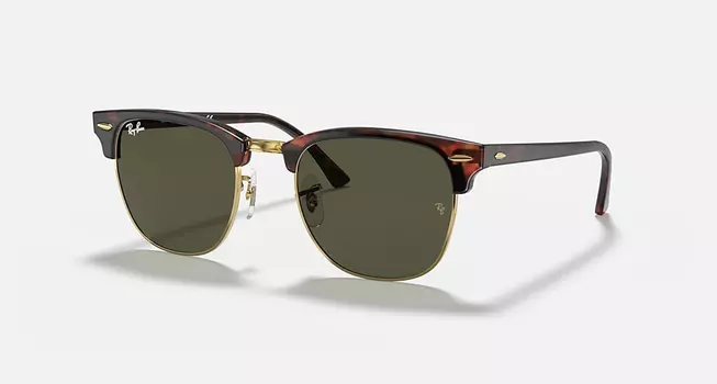 Солнцезащитные очки Ray-Ban CLUBMASTER CLASSIC, зеленый