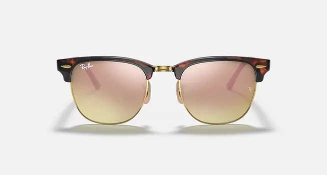 Солнцезащитные очки Ray-Ban CLUBMASTER FLASH LENSES, медный