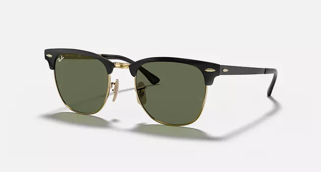 Солнцезащитные очки Ray-Ban CLUBMASTER METAL, зеленый