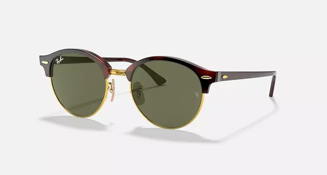 Солнцезащитные очки Ray-Ban CLUBROUND CLASSIC, поляризованный зеленый