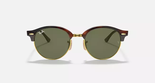 Солнцезащитные очки Ray-Ban CLUBROUND CLASSIC, зеленый