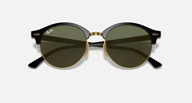 Солнцезащитные очки Ray-Ban CLUBROUND CLASSIC, зеленый