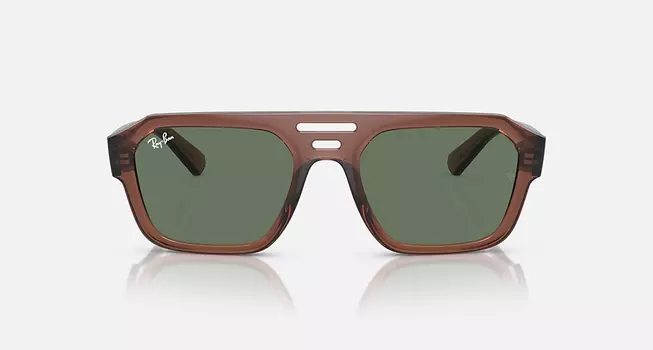 Солнцезащитные очки Ray-Ban CORRIGAN BIO-BASED, темно-зеленый
