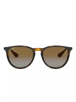 Солнцезащитные очки Ray-Ban Erika RB4171 710/T5 в круглой оправе, коричневый
