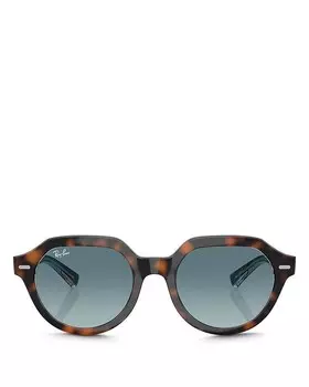 Солнцезащитные очки Ray-Ban Gina Square, 53 мм, синий