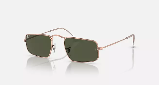 Солнцезащитные очки Ray-Ban JULIE ROSE GOLD, зеленый