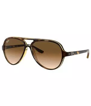 Солнцезащитные очки Ray-Ban Katz Aviator 59 мм, коричневый