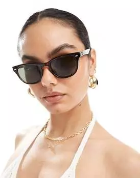 Солнцезащитные очки Ray-Ban – круглой черепаховой расцветки