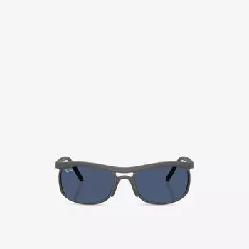 Солнцезащитные очки Ray-Ban Liteforce квадратные с peek-эффектом, серый