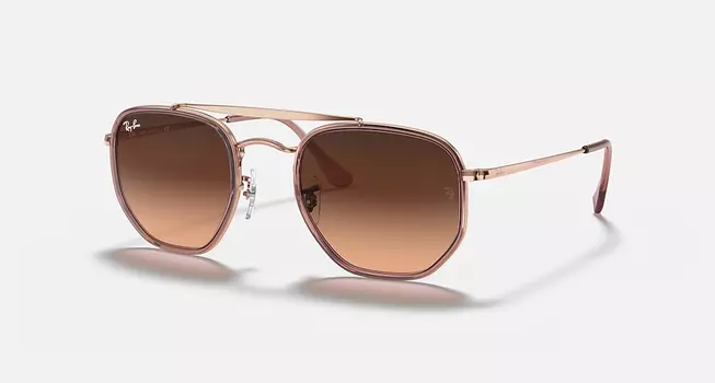 Солнцезащитные очки Ray-Ban MARSHAL II, розовый/коричневый градиент