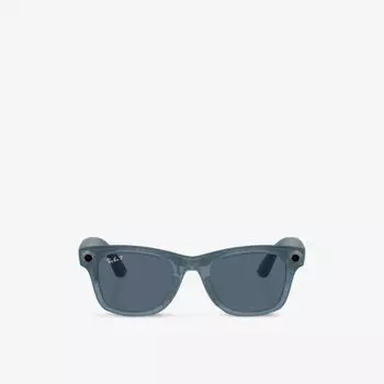 Солнцезащитные очки Ray-Ban Meta RW4006 Wayfarer из ацетата Ray-Ban, синий