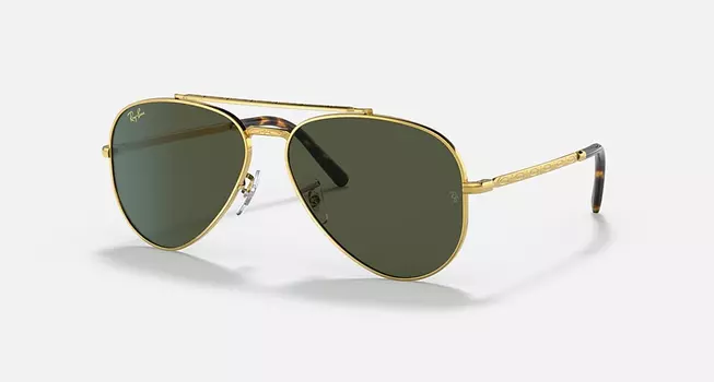 Солнцезащитные очки Ray-Ban NEW AVIATOR, зеленый