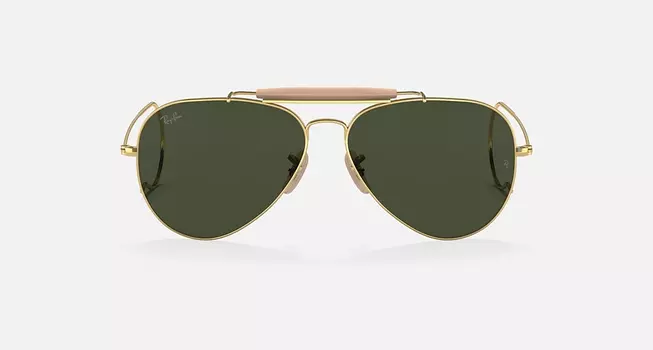 Солнцезащитные очки Ray-Ban OUTDOORSMAN | AVIATION COLLECTION, зеленый классический