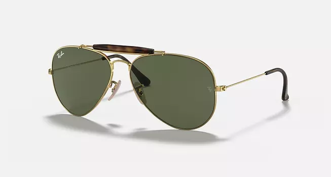 Солнцезащитные очки Ray-Ban OUTDOORSMAN HAVANA COLLECTION, зеленый