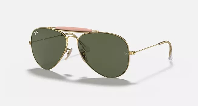 Солнцезащитные очки Ray-Ban OUTDOORSMAN II, зеленый