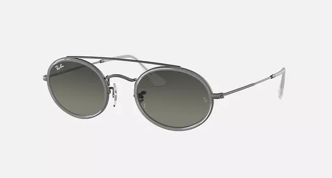 Солнцезащитные очки Ray-Ban OVAL DOUBLE BRIDGE, серый градиент