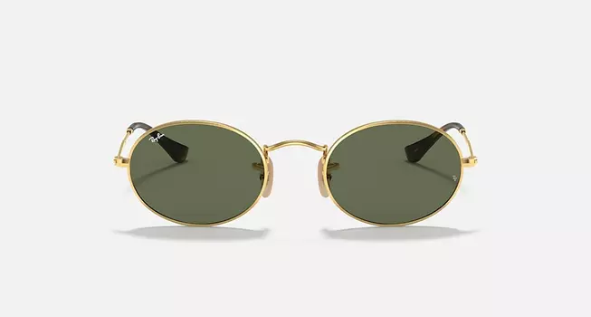 Солнцезащитные очки Ray-Ban OVAL FLAT LENSES, зеленый
