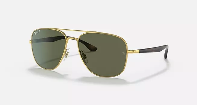 Солнцезащитные очки Ray-Ban RB3683, поляризованный зеленый
