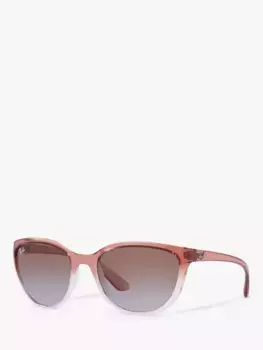 Солнцезащитные очки Ray-Ban RB4167 59 Women's Emma Irregular, цвет light/brown/transparent