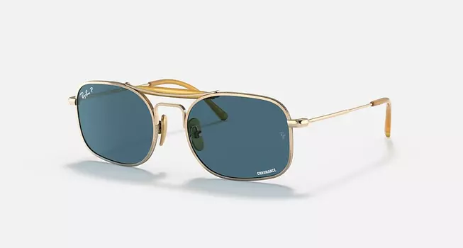 Солнцезащитные очки Ray-Ban RB8062 TITANIUM, поляризованный синий