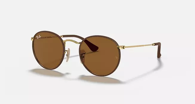 Солнцезащитные очки Ray-Ban ROUND CRAFT, коричневый