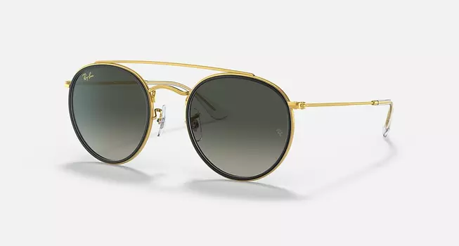 Солнцезащитные очки Ray-Ban ROUND DOUBLE BRIDGE, серый градиент