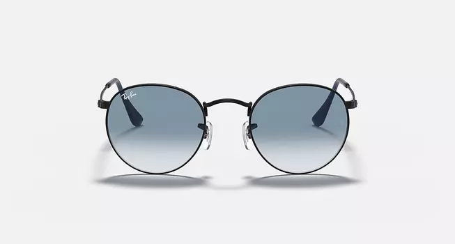 Солнцезащитные очки Ray-Ban ROUND METAL, светло-синий градиент