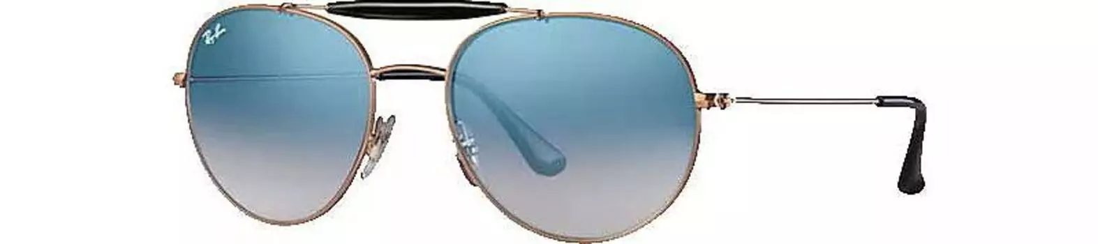 Солнцезащитные очки Ray-Ban с двойной перемычкой и градиентом