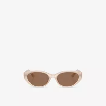 Солнцезащитные очки Ray-Ban с литыми линзами, коричневый