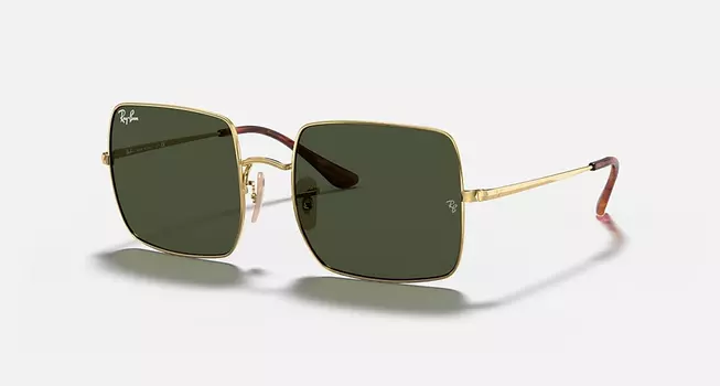 Солнцезащитные очки Ray-Ban SQUARE 1971 CLASSIC, зеленый