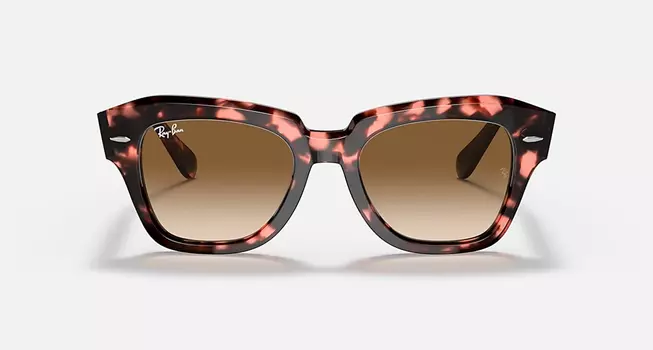 Солнцезащитные очки Ray-Ban STATE STREET FLECK, светло-коричневый градиент