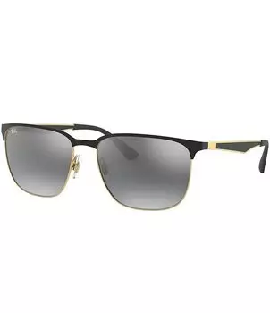 Солнцезащитные очки Ray-Ban Unisex 0RB3569 59 мм с квадратным зеркалом, черный