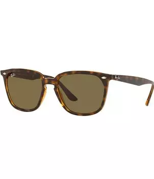 Солнцезащитные очки Ray-Ban унисекс 0RB4362 55 мм Гавана квадратные, коричневый