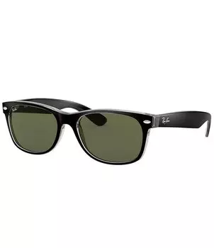 Солнцезащитные очки Ray-Ban унисекс New Wayfarer 0RB2132 52 мм, черный