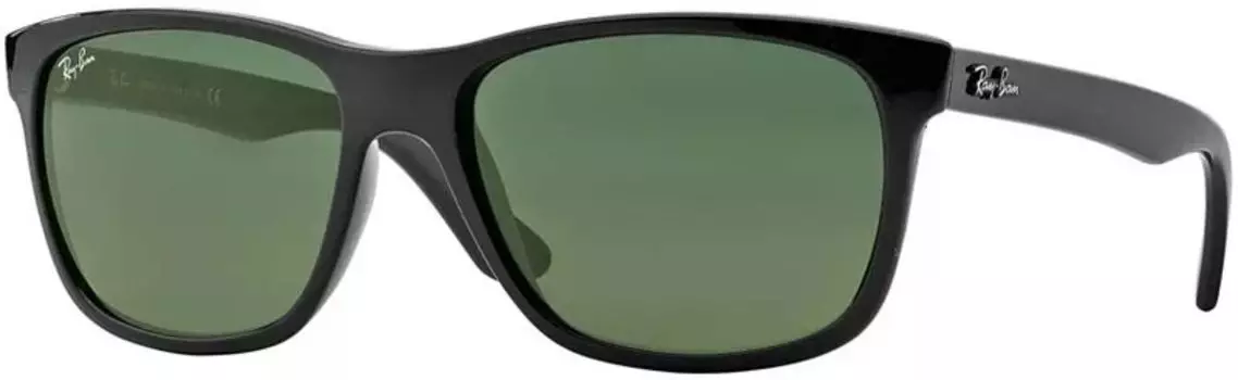 Солнцезащитные очки Ray-Ban Wayfarer, черный/зеленый