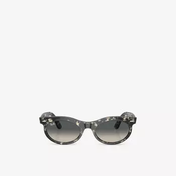 Солнцезащитные очки Ray-Ban Wayfarer овальные из пропионата, серый