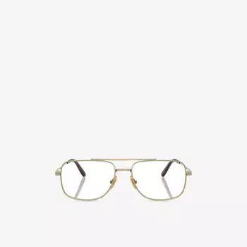 Солнцезащитные очки Ray-Ban William прямоугольные титановы, черный
