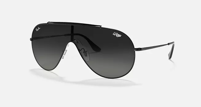 Солнцезащитные очки Ray-Ban WINGS, серый градиент